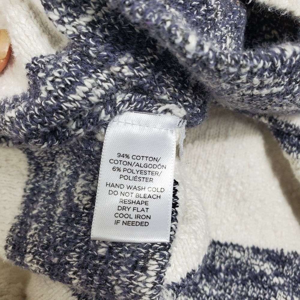 Lou and Grey off white black stripe sweater L - Picture 8 of 9